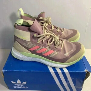 8012. NEW! Adidas TERREX Free Hiker, Magnet Mauve/Acid Red/pulse Lime-US 6 Women